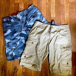 Mens shorts 32” light weight cargo shorts